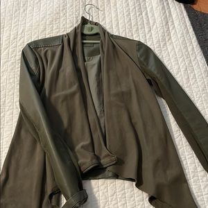 Leather/Cloth Blank NYC Jacket